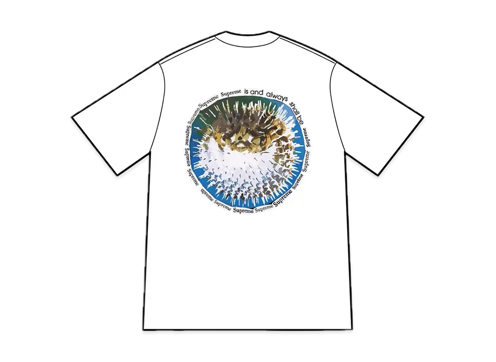 シュプリーム ブローフィッシュ Tシャツ "ホワイト"