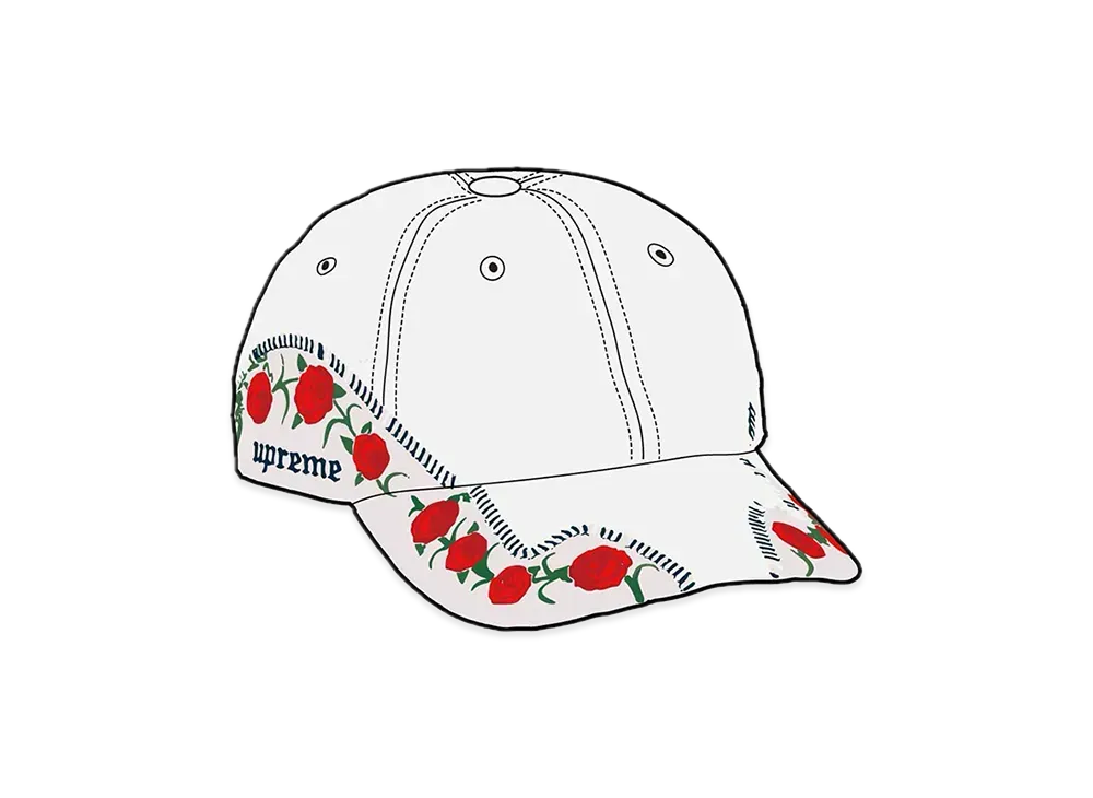 Supreme Roses 6-Panel "White"