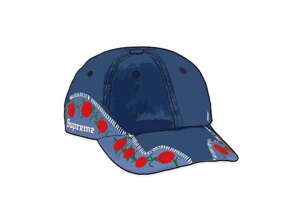 Supreme Roses 6-Panel "Indigo"