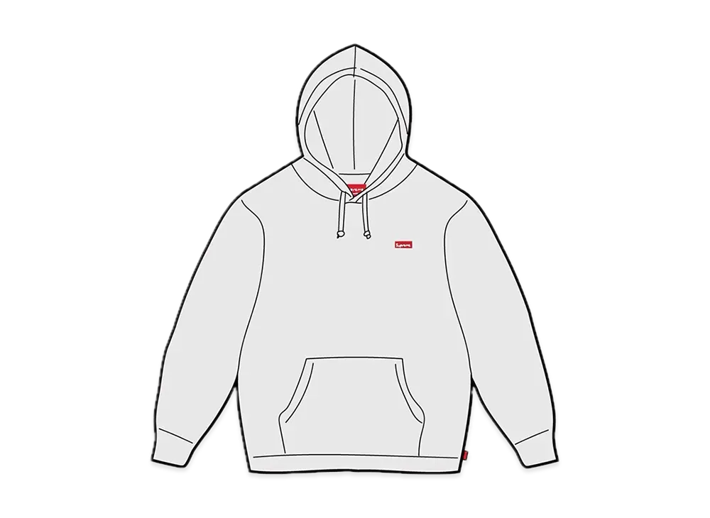 Supreme Small Box Hooded Sweatshirt "Ash Grey" (24SS)