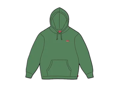Supreme Small Box Hooded Sweatshirt "Dusty Green" (24SS)
