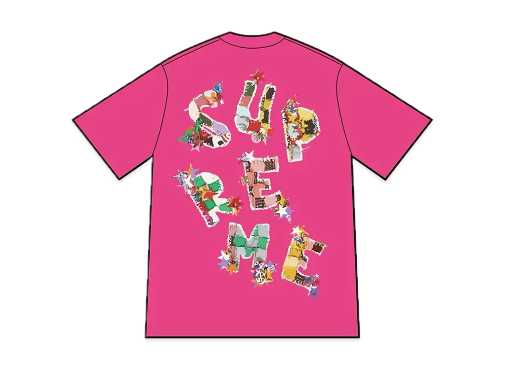 Supreme Patchwork Tee "Fuchsia"