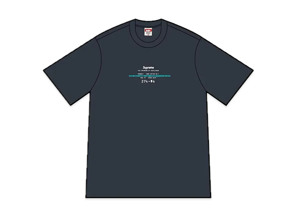 Supreme Standard Tee "Navy"