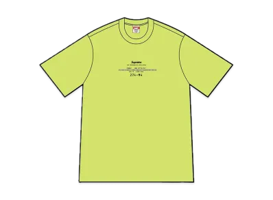 Supreme Standard Tee "Yellow"