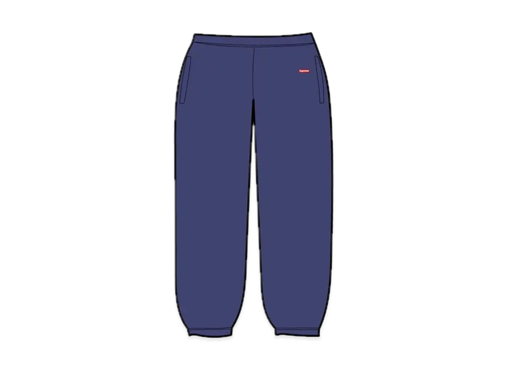 Supreme Small Box Sweatpant "Washed Navy"(24SS)