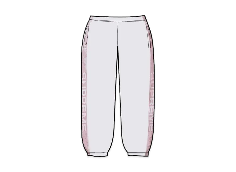 シュプリーム ジャガード ストライプ スウェットパンツ "アッシュ グレー"