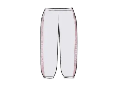 Supreme Jacquard Stripe Sweatpant "Ash Grey"