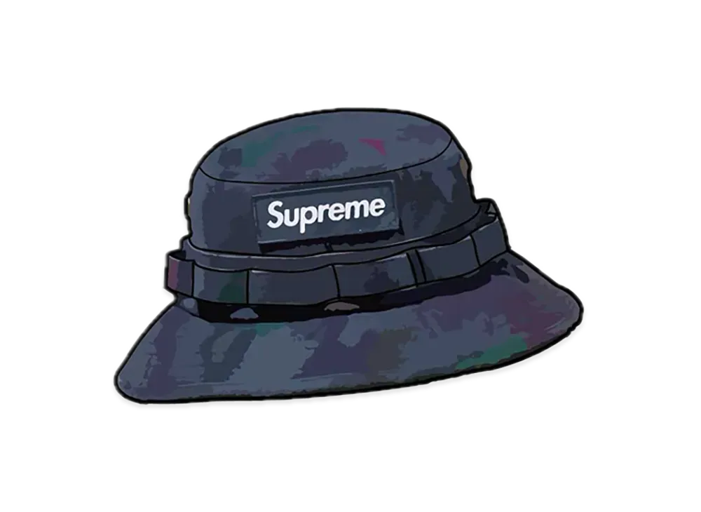 Supreme Washed Canvas Boonie "Navy Camo"