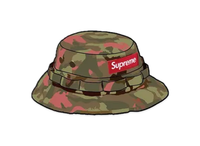 Supreme Washed Canvas Boonie "Tan Camo"