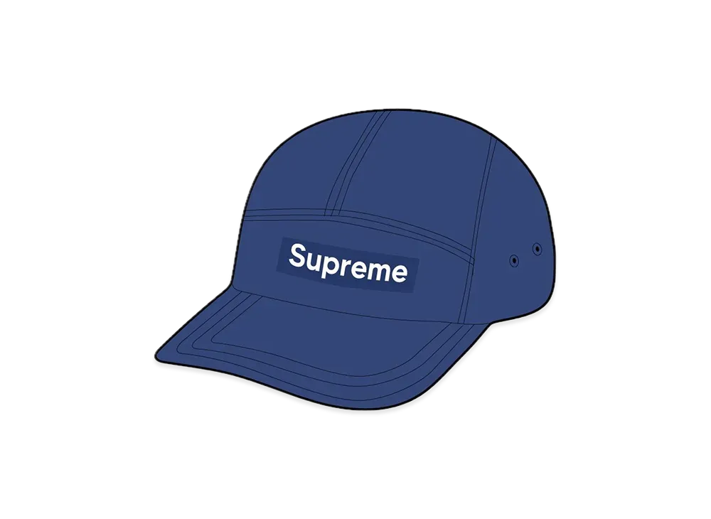 Supreme Washed Chino Twill Camp Cap "Navy"(24SS)