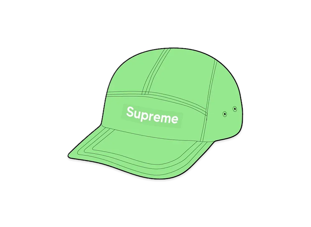 Supreme Washed Chino Twill Camp Cap "Green"(24SS)