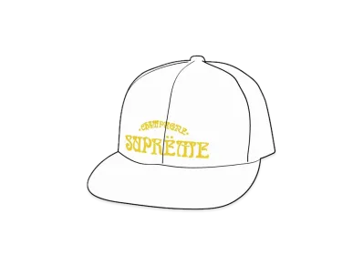 Supreme Champagne Corduroy 5-Panel "White"
