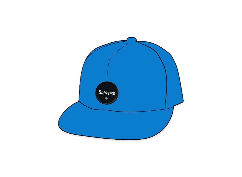 シュプリーム ツイル パッチ 5パネル "ブライト ブルー"