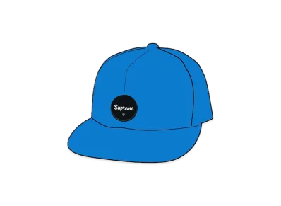 Supreme Twill Patch 5-Panel "Bright Blue
"