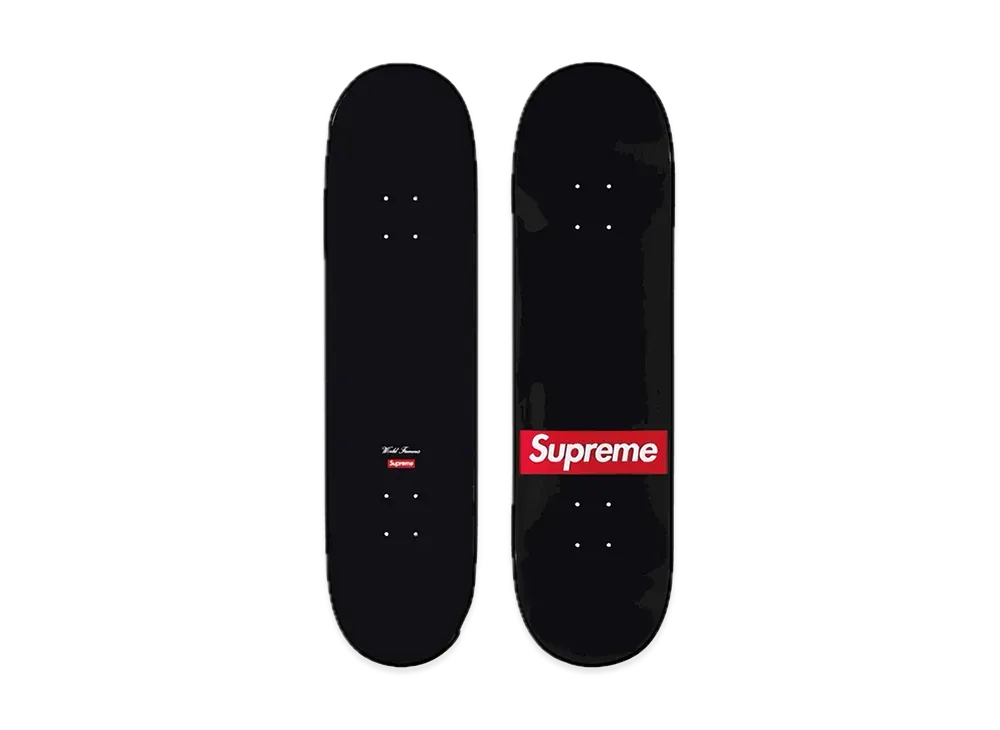 Supreme Routed Box Logo Skateboard "Black"