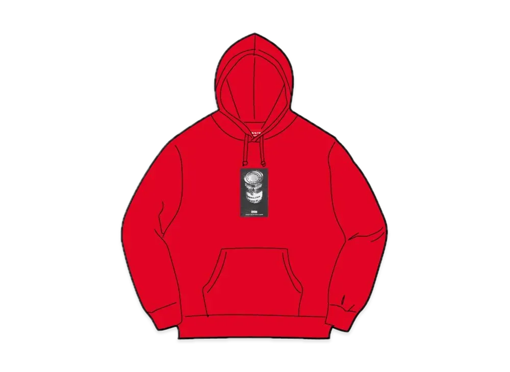 Supreme Soup Can Hooded Sweatshirt "Red"