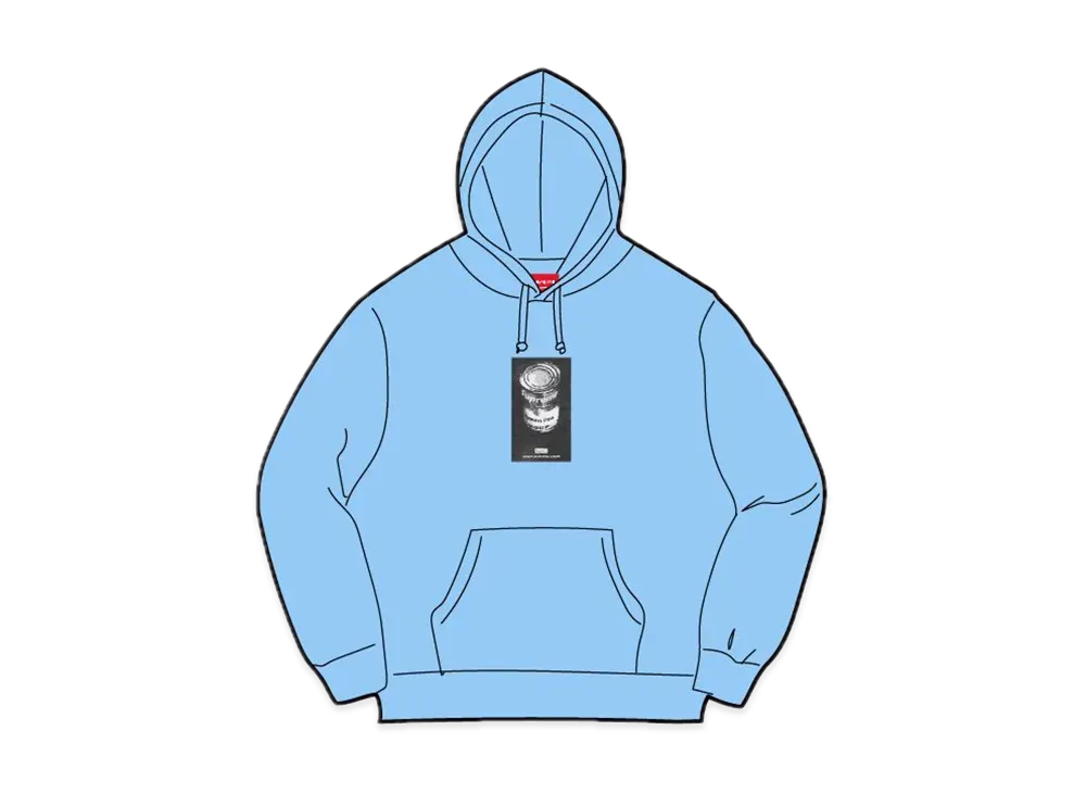 Supreme Soup Can Hooded Sweatshirt "Light Blue"