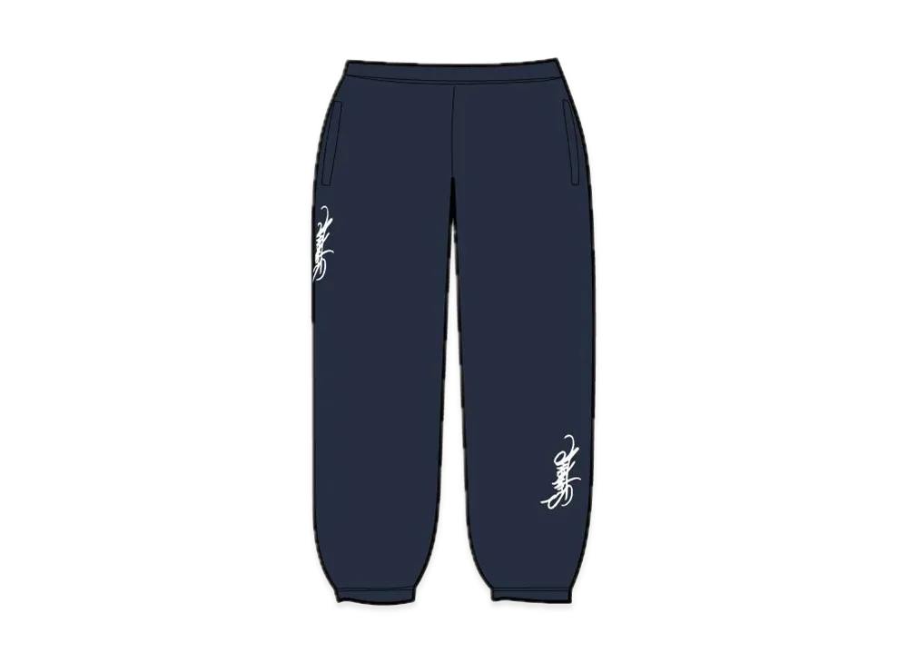 Supreme Tag Sweatpant "Navy"