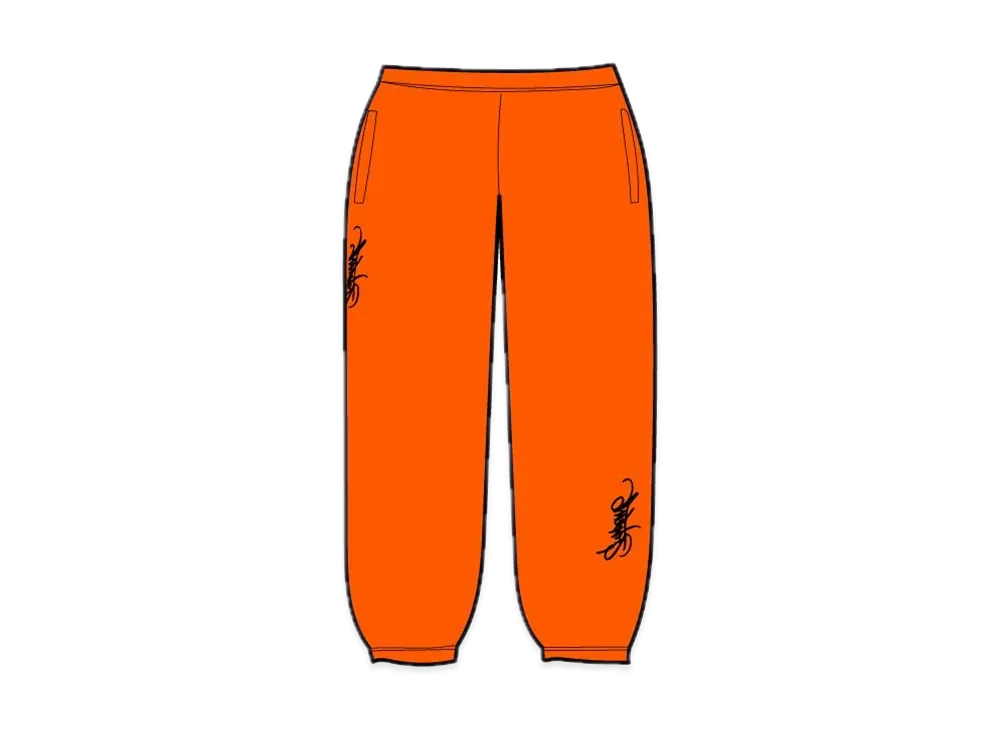 Supreme Tag Sweatpant "Bright Orange"