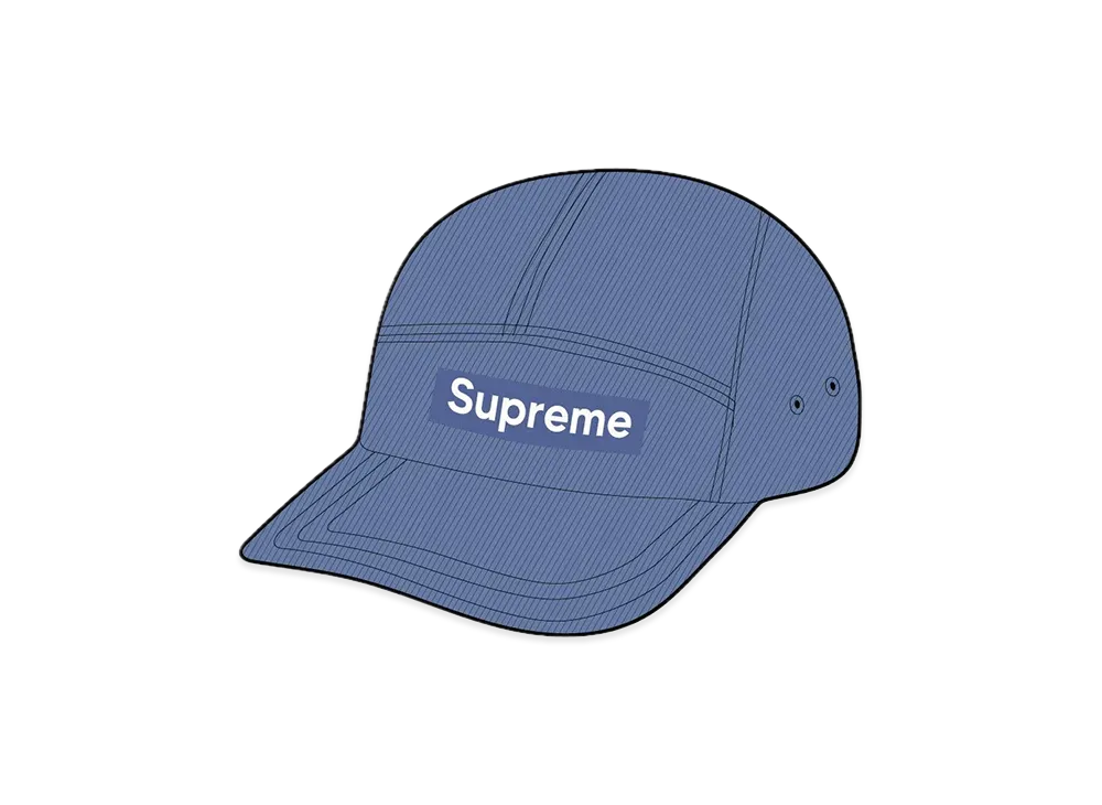 Supreme Corduroy Pocket Camp Cap "Blue"