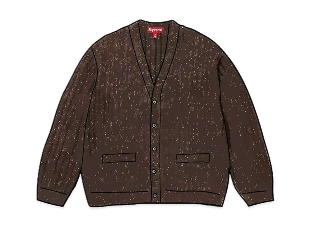 Supreme Confetti Cardigan "Brown"
