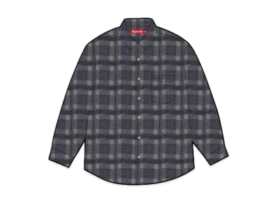 Supreme Plaid Flannel Shirt "Black" (24SS)