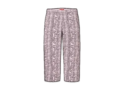Supreme Snake Print Chino Pant "Pale Pink"