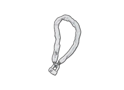 Supreme x MM6 Maison Margiela Kryptonite Chain + Disc Lock "White"