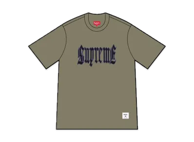 Supreme Old English S/S Top "Olive"