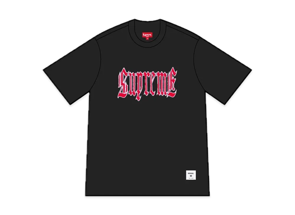 Supreme Old English S/S Top "Black"