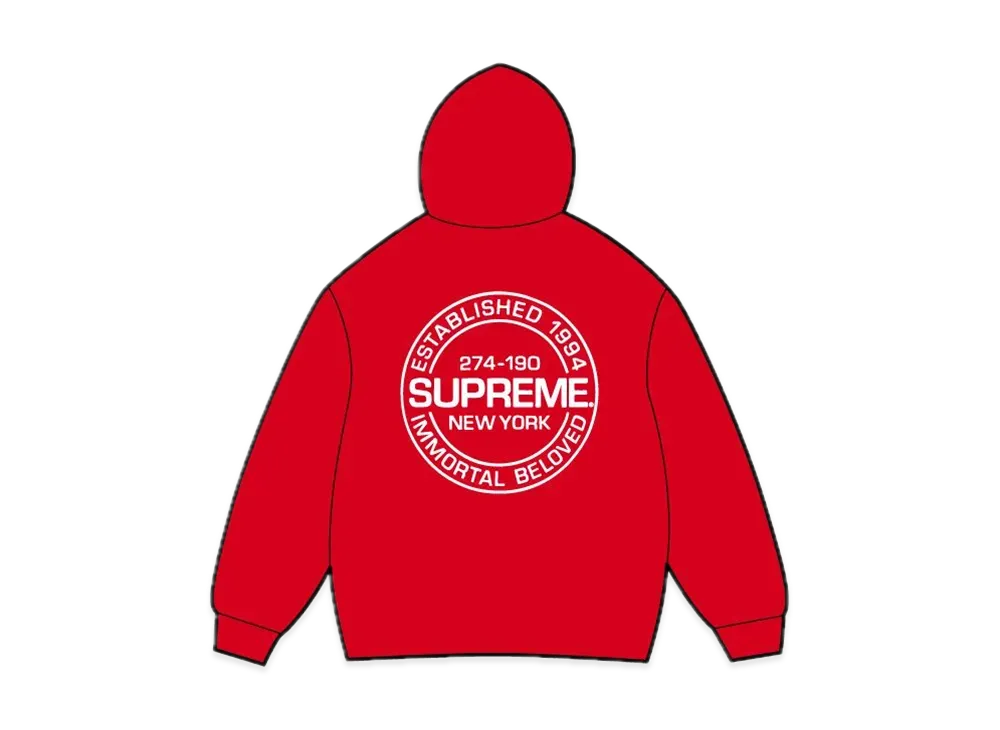 シュプリーム イモータル フーディー スウェットシャツ "レッド"