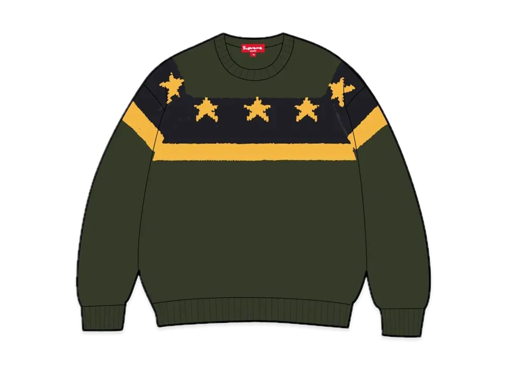 Supreme Stars Sweater "Green"