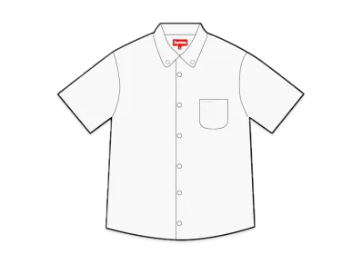 Supreme Loose Fit S/S Oxford Shirt "White" (24SS)