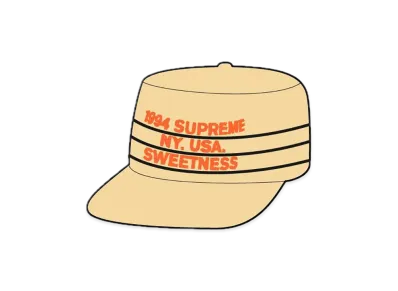 Supreme Pro Bowl Pillbox Hat "Light Gold"