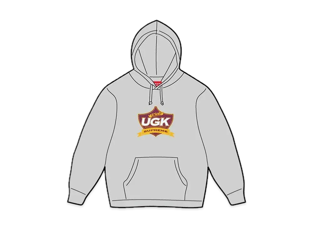 シュプリーム UGK フーディー スウェットシャツ "ヘザー グレー"