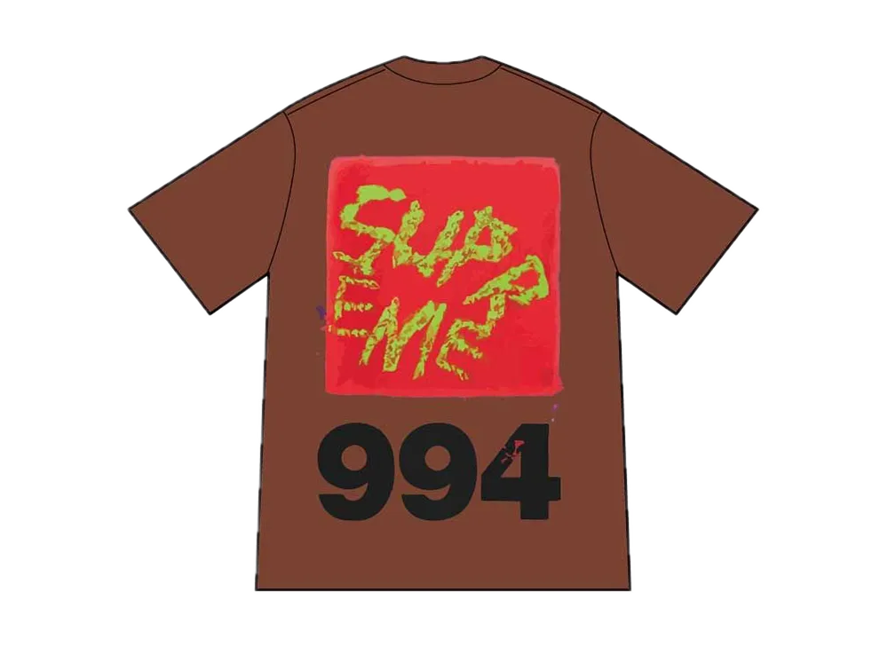Supreme Paint Tee "Brown"