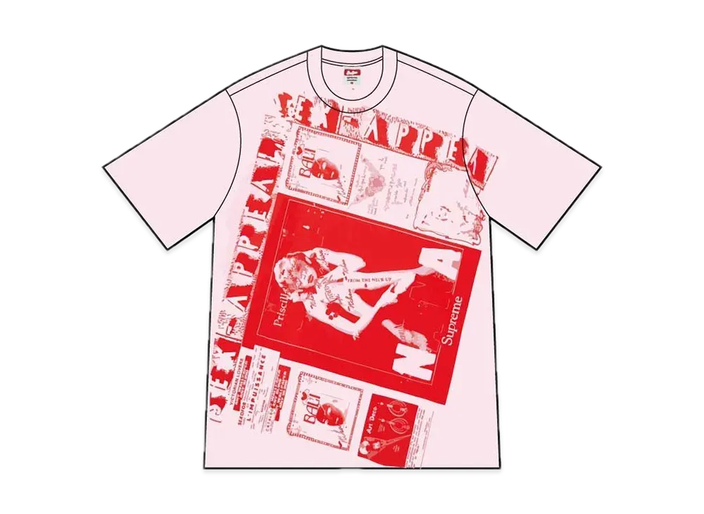 Supreme Collage Tee "Light Pink"