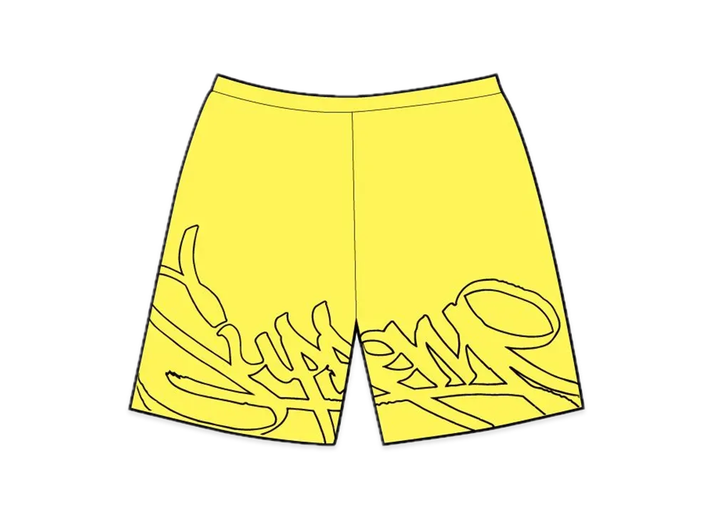 Supreme Tag Water Short "Yellow"