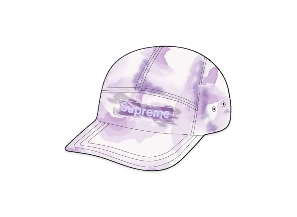 Supreme Bleached Chino Camp Cap "Purple"
