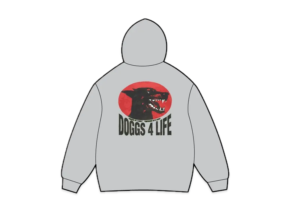 Supreme Doggs Hooded Sweatshirt "Heather Grey"