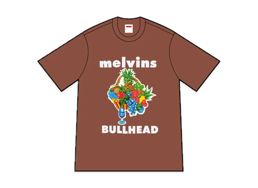 Supreme x Melvins Bullhead Tee "Brown"