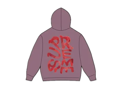 Supreme Paint Hooded Sweatshirt "Dusty Purple"