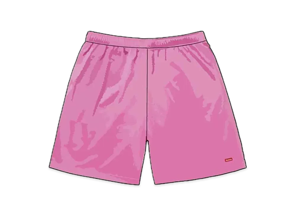 Supreme Small Box Baggy Mesh Short "Pink" (24SS)