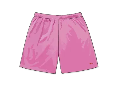 Supreme Small Box Baggy Mesh Short "Pink" (24SS)