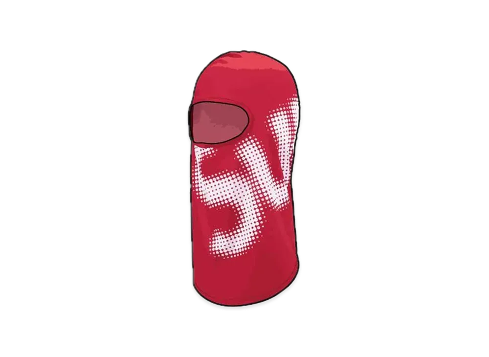 Supreme Halftone Lightweight Balaclava "Red"