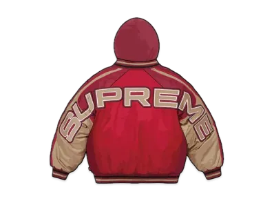 Supreme Hooded Stadium Jacket "Red"