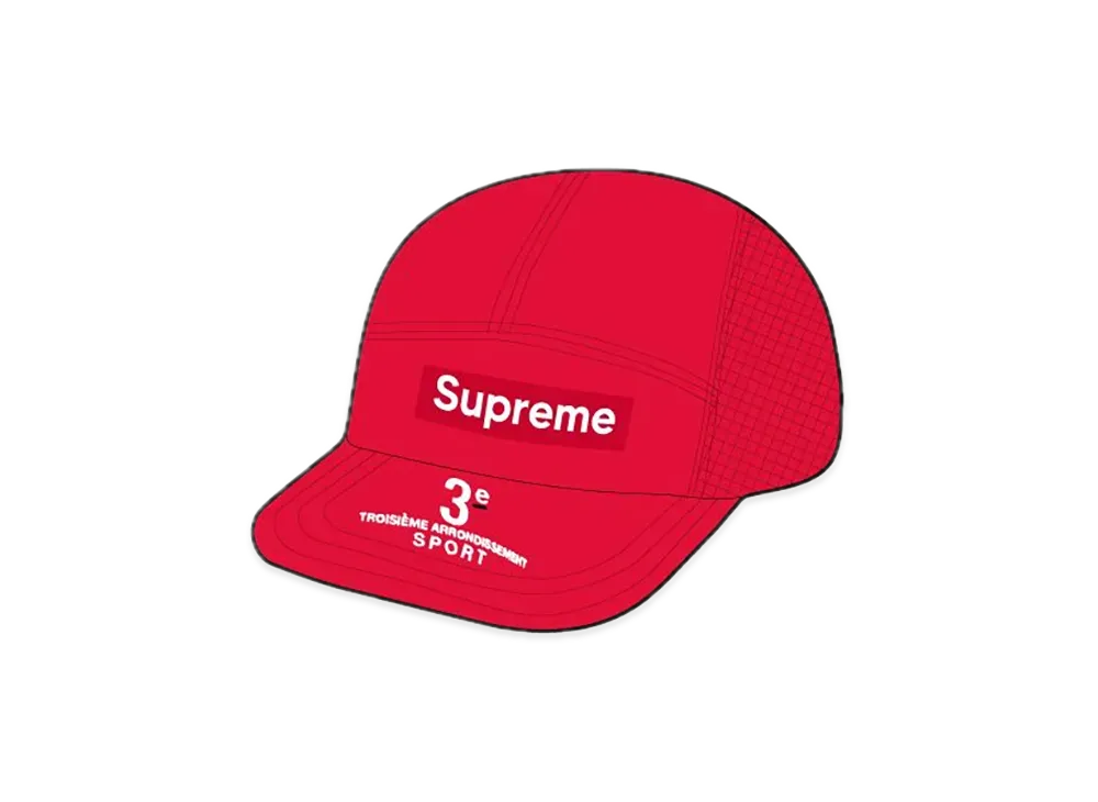 Supreme Mesh Side Panel Camp Cap "Red"