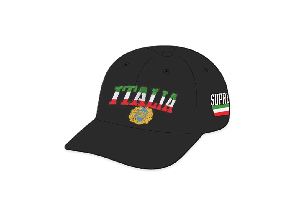 Supreme Italia 6-Panel "Black"
