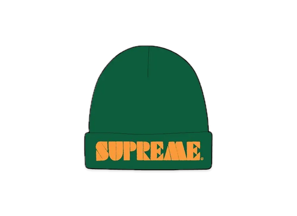 Supreme Stencil Beanie "Dark Green"