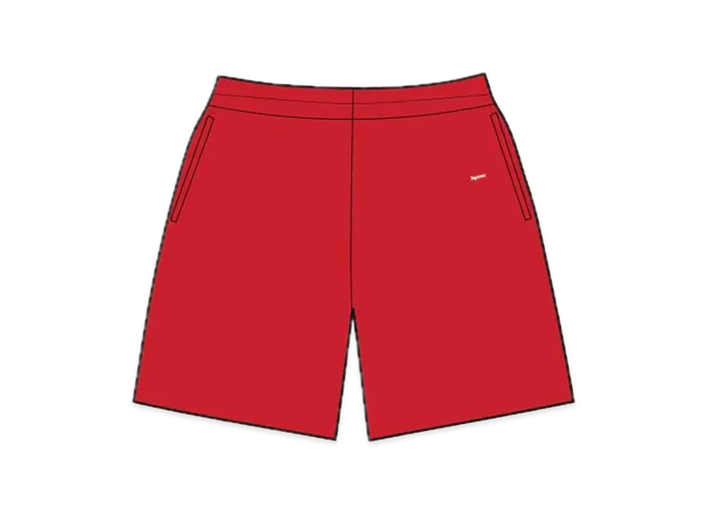 Supreme Overdyed Small Box Sweatshort "Red"